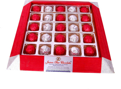 

Jainco Star Chocolates Tapper Tray Gift Pack Red Colour Caramels(20)