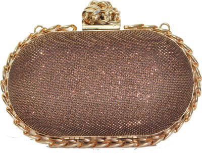 

TANISHKA EXPORT Party Gold Clutch