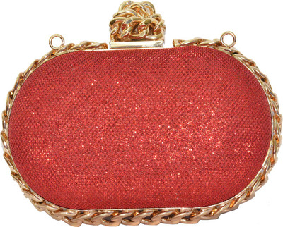 

TANISHKA EXPORT Party Red Clutch