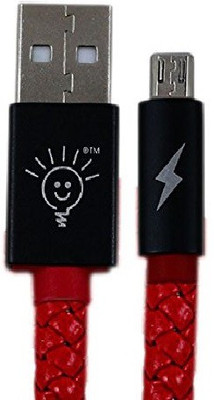 

Parallel Universe Leather Braided Micro USB Cable(All Smartphones, Tablets and MP3 player, Red, Sync and Charge Cable)