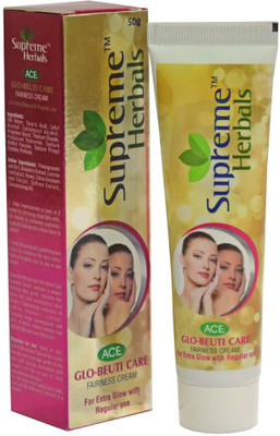 

Supreme Herbals Ace Glo Beuty Herbal Fairness Cream with Turmeric & More(50 g)