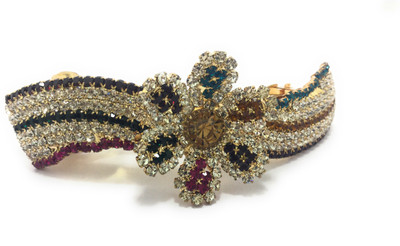 

AccessHer Designer studded back clip Women Hair Clip(Multicolor)
