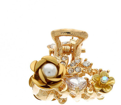 Anuradha Art Jewellery BF-803 Hair Claw(White)