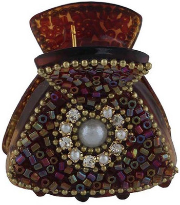 Anuradha Art Jewellery BF-725 Hair Claw(Brown)