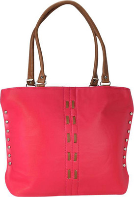 

Vera Stayle Hand-held Bag(Pink, Beige), Beige;pink