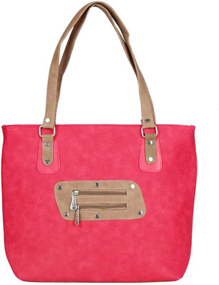 

Vera Stayle Hand-held Bag(Pink, Beige), Beige;pink