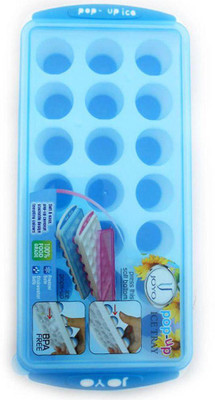 

Joyo Pop-up ice trey Multicolor Plastic, Silicone Ice Ball Maker Set(Pack of 2)