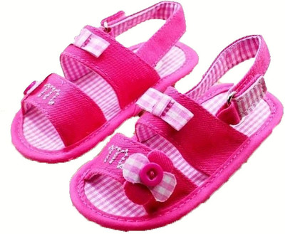 

Baby Bucket Girls Velcro Flats(Pink