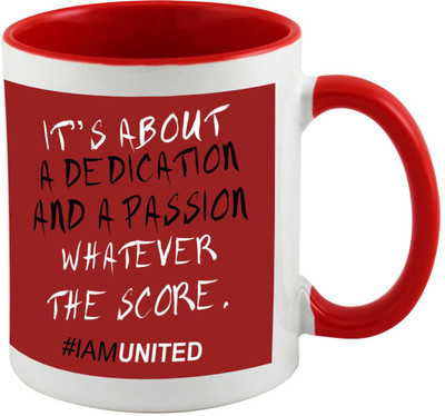 

Thirsty Guys I Am United Inner Red Ceramic Mug(325 ml), Multicolor