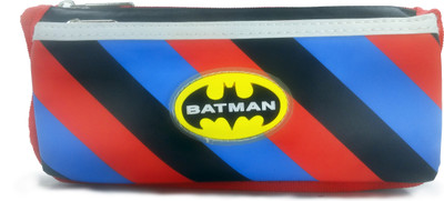 

Maurya Pustak Bhawan Batman Logo Strip Pencil Pouch Black NA Art Artificial Leather Pencil Box(Set of 1, Black)