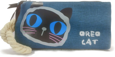 

Maurya Pustak Bhawan Oreo Cat Pencil Pouch Blue NA Art Artificial Leather Pencil Box(Set of 1, Blue)