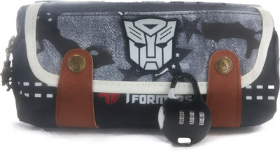 

maurya pustak bhawan Transformers Lock Pencil Pouch N/A Art Artificial Leather Pencil Box(Set of 1, Black)