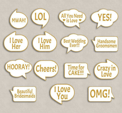 PARTY PROPZ SET OF 15 PHOTO PROPS/ PHOTO BOOTH BOARD/ PHOTOBOOTH PROPS/ PARTY PROPS Photo Booth Board(Birthday, Party, Wedding, Bachelorette)