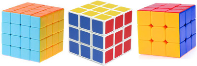 

Rubik's Challenge Magic Cube Stickerless(3 Pieces)