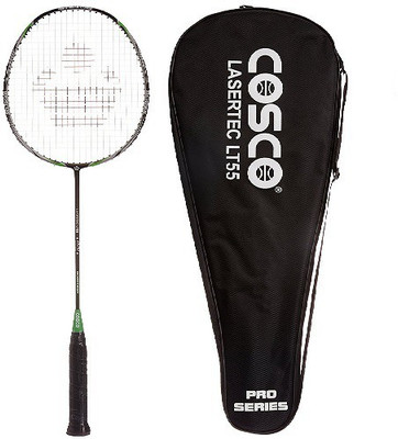 

Cosco LT55 Lasertec Badminton Racquet Black, Green Strung Badminton Racquet(G4 - 3.25 Inches, 83 g)
