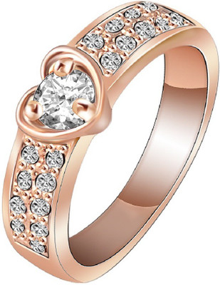 

Aaishwarya Love Forever Heart Alloy Zircon 18K Rose Gold Plated Ring