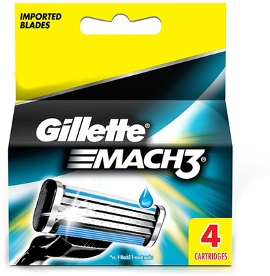 

Gillette Mach 3 Cartridge(Pack of 4)
