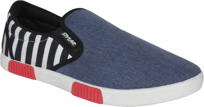 

Stylar Sheriff Canvas Shoes For Men(Blue