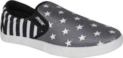 

Stylar Delta Canvas Shoes For Men(Black