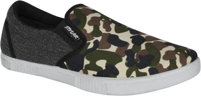

Stylar Marine Slip On Sneakers For Men(Black