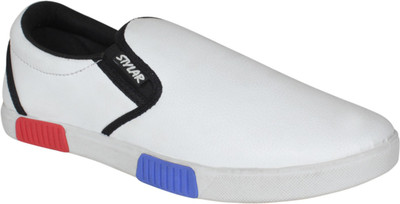

Stylar Elegant Canvas Shoes For Men(White