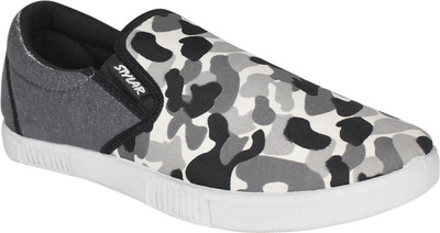 

Stylar Marine Canvas Shoes For Men(Grey