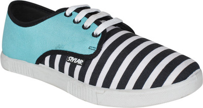 

Stylar Stripe Canvas Shoes For Men(Green, Aqua
