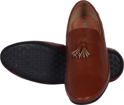 

3-Strips 3-Strips Brown B 1027- Party Wear For Men(Maroon