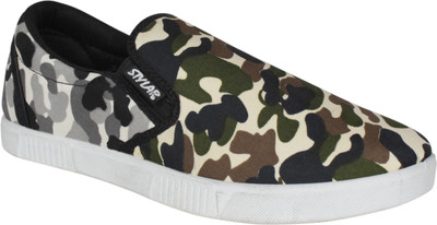 

Stylar Contra Canvas Shoes For Men(Tan