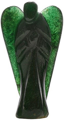 

Excel Green Jade Healing Reiki Gaurdian Angel Figurine Wings 2'' Angel with Free Carry Velvet Beautiful Pouch-1 Pc Decorative Showpiece - 5 cm(Stoneware, Green)