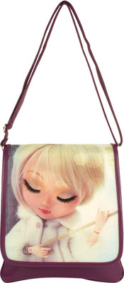 

NIHAR Girls Casual Multicolor Rexine Sling Bag