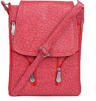 

TR Fashion Girls Casual Pink PU, Polyester Sling Bag