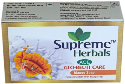 

Supreme Herbals Ace Glo-beuti Care Herbal Mango Soap with Olive Oil & Vitamin E(100 g)