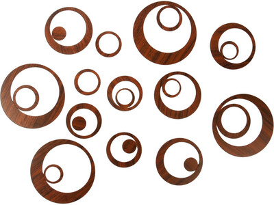 

Sehaz Artworks  Wooden Decal Sticker(Pack of 24