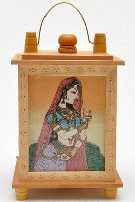 

Ds Handicraft Express Wooden Lamp Night Lamp(12 cm, Multicolor)