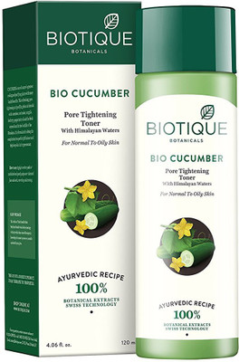 

Biotique Bio Cucumber Pore Tightening Freshener With Himalayan Waters For Normal To Oily Skin(120)