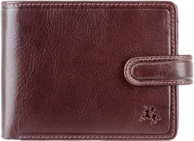 Visconti Men Brown Genuine Leather Wallet(7 Card Slots)