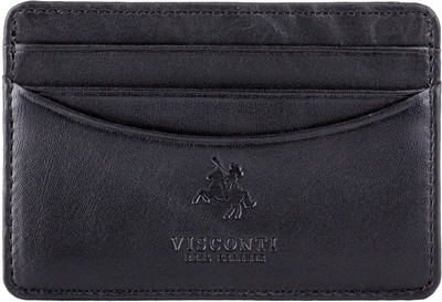 

Visconti Men Black Genuine Leather Card Holder(3 Card Slots)