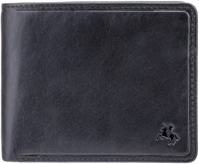 

Visconti Men Black Genuine Leather Wallet(4 Card Slots)