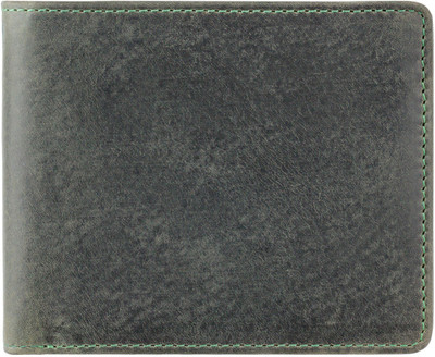 

Visconti Men Green Genuine Leather Wallet(5 Card Slots), Oil green