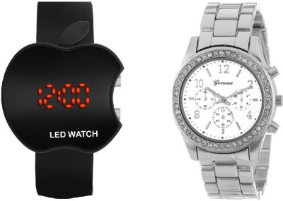 COSMIC led geneva diamond studded xyz-5 Watch  - For Couple   Watches  (COSMIC)