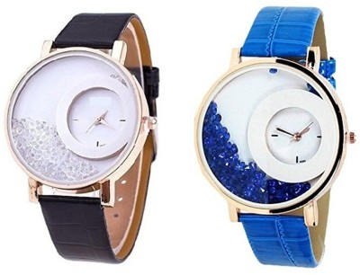 Om Designer Mxree Free Diamond Watch for Girls & Women Combo (Pack of 2) Watch  - For Women   Watches  (Om Designer)