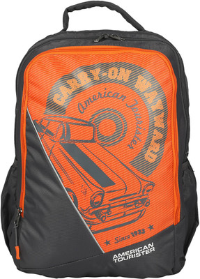 

American Tourister Pop 02 36 L Backpack(Orange, Grey), Grey;orange