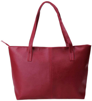 

Artikle Artikle Leather Ladies Tote Bag Shoulder Bag(Red, 3 L)