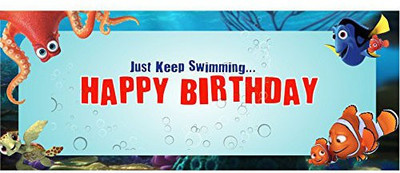 

PARTY PROPZ DORY THEME 5FT BY 2FT BANNER/ DECORATION Banner(5 ft, Pack of 1)