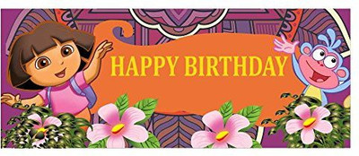 

PARTY PROPZ DORA 5FT BY 2FT BANNER/ DECORATION Banner(5 ft, Pack of 1)