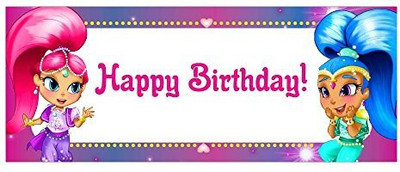 

PARTY PROPZ SHIMMER & SHINE 5FT BY 2FT BANNER/ DECORATION Banner(5 ft, Pack of 1)