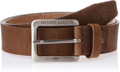 

Woodland Men Brown Genuine Leather Belt, Camel