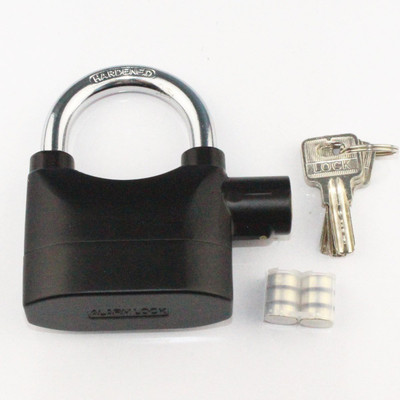 

VibeX ® ALARMED SIREN MOTORBIKE BIKE SHED GARAGE GATES SECURITY MOTION SENSOR Padlock Bicycle Lock