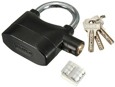 

VibeX ™ Waterproof Siren Alarm for Motorcycle Bike Bicycle Perfect Security with 110dB Padlock Bicycle Lock